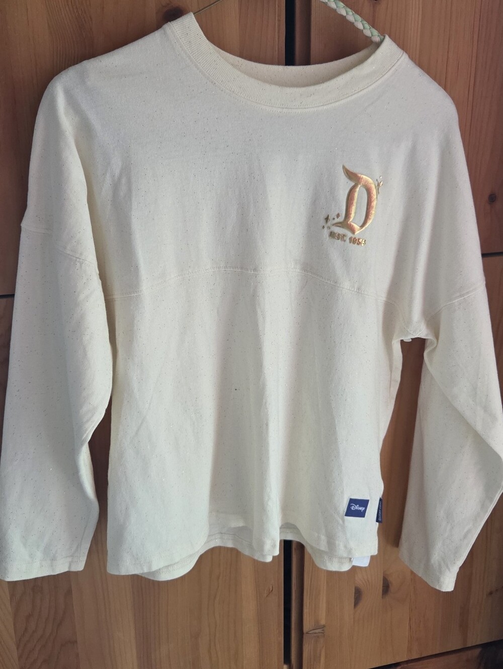 Disney Youth Cream Spirit Jersey With Spellout Size XL